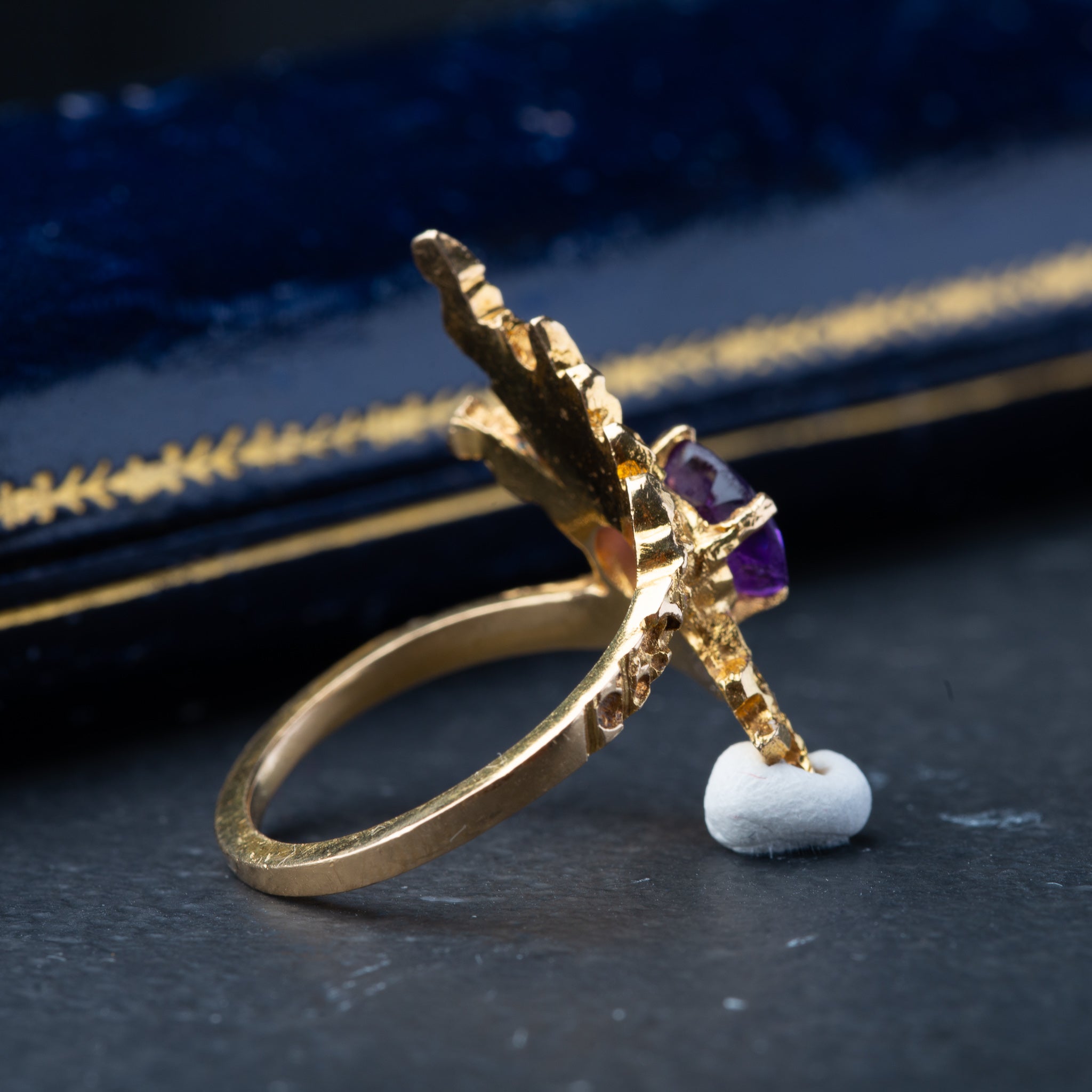 Vintage Assymetric Sapphire Ring - Luxoria Vita