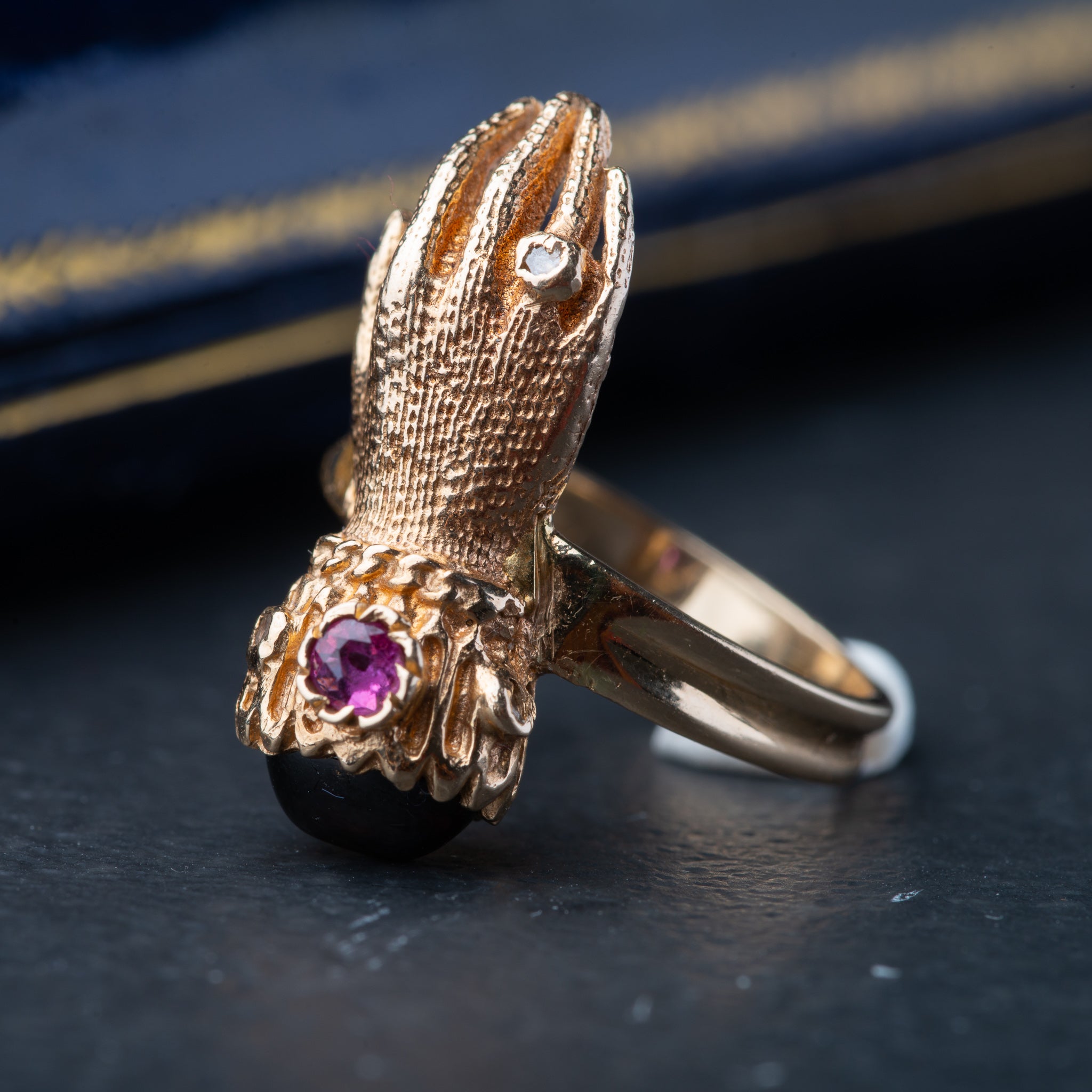 Victorian Inspired Fede Hand Ring - Luxoria Vita