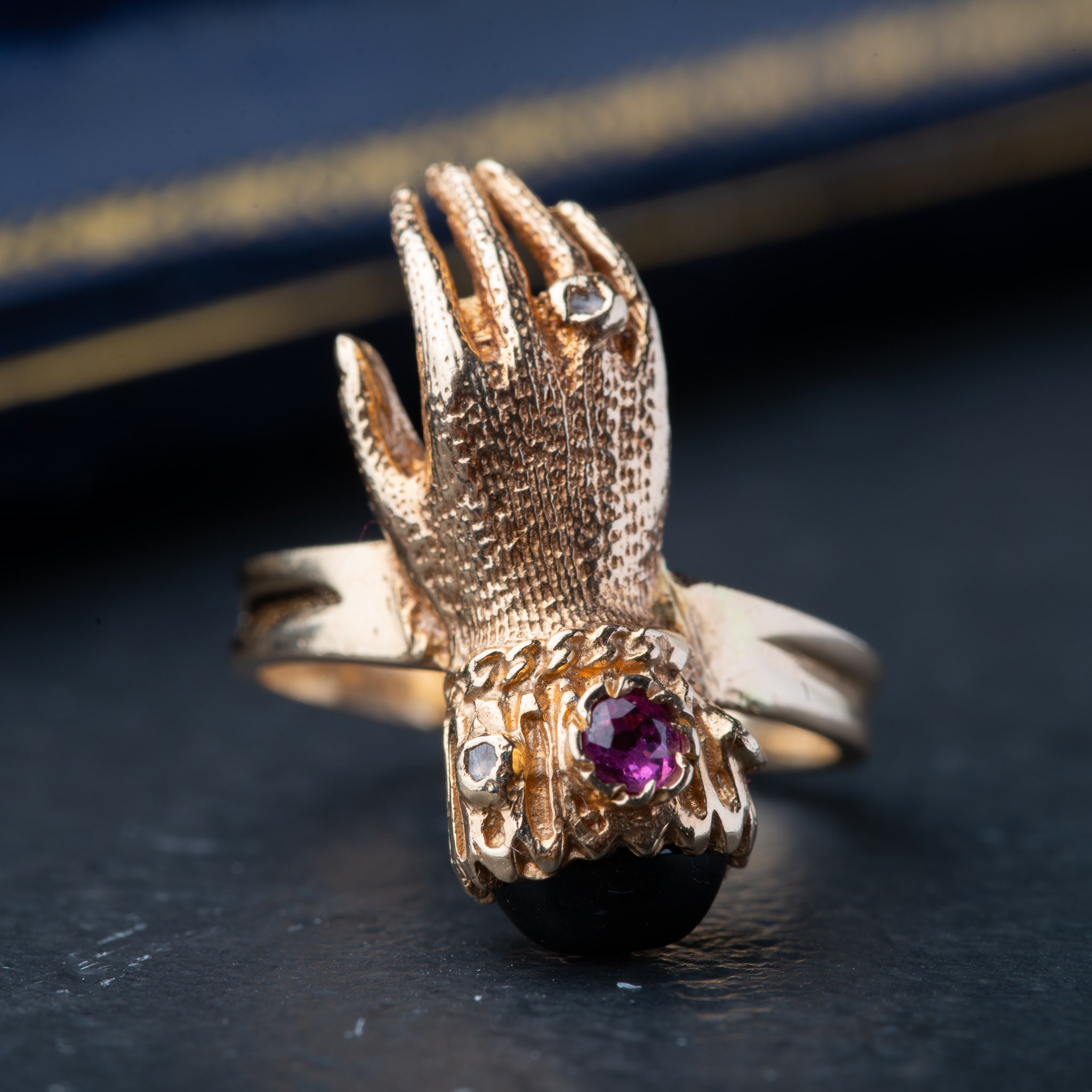 Victorian Inspired Fede Hand Ring - Luxoria Vita