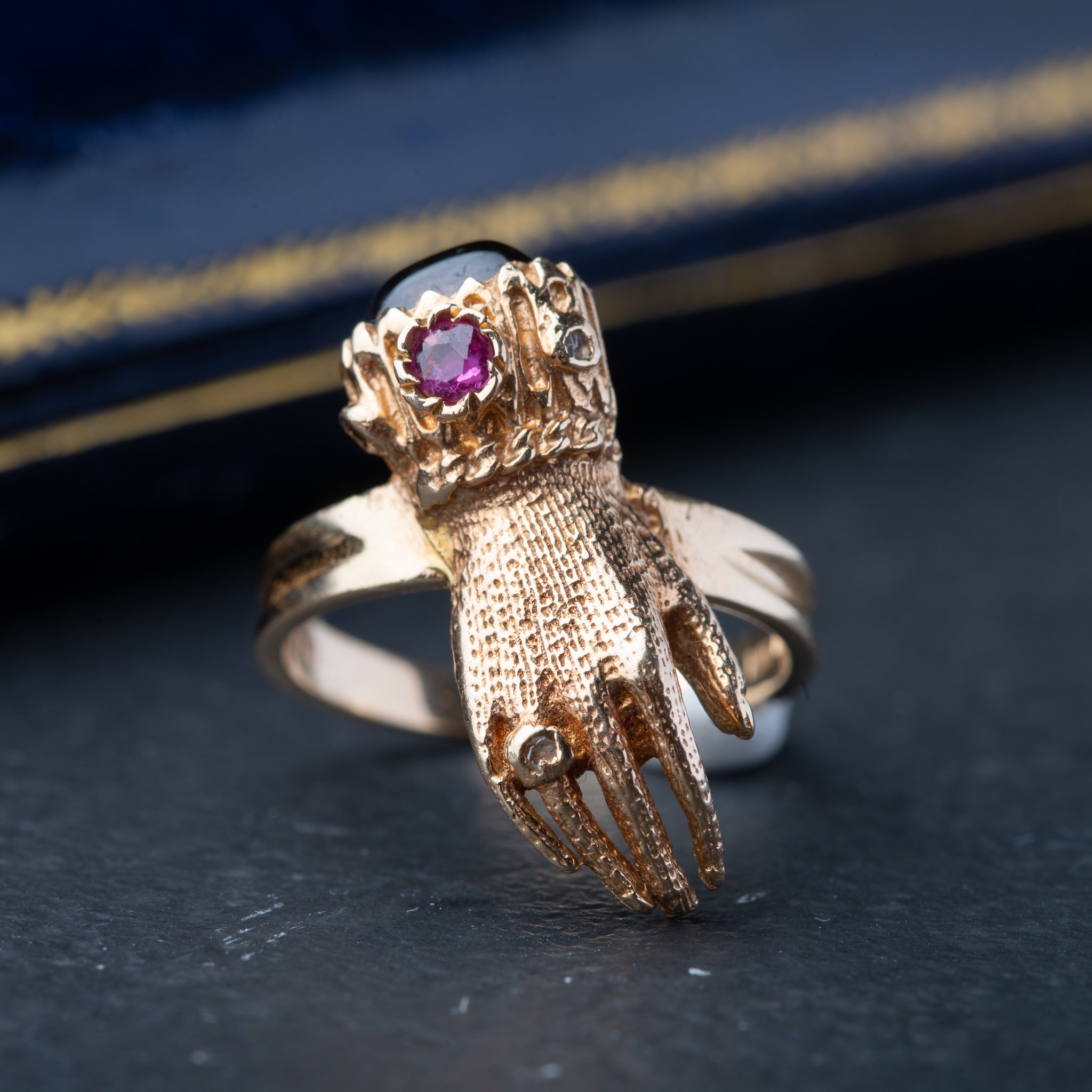 Victorian Inspired Fede Hand Ring - Luxoria Vita