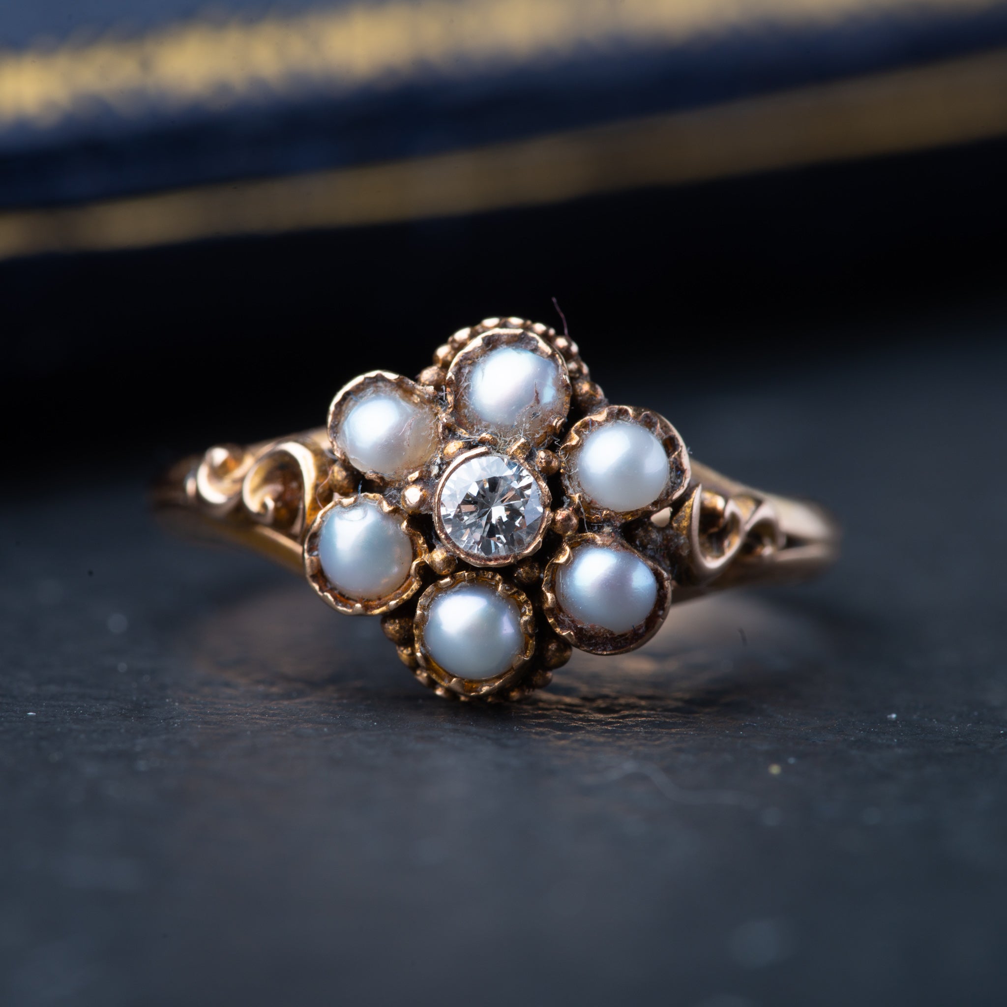 Victorian English Pearl Ring - Luxoria Vita
