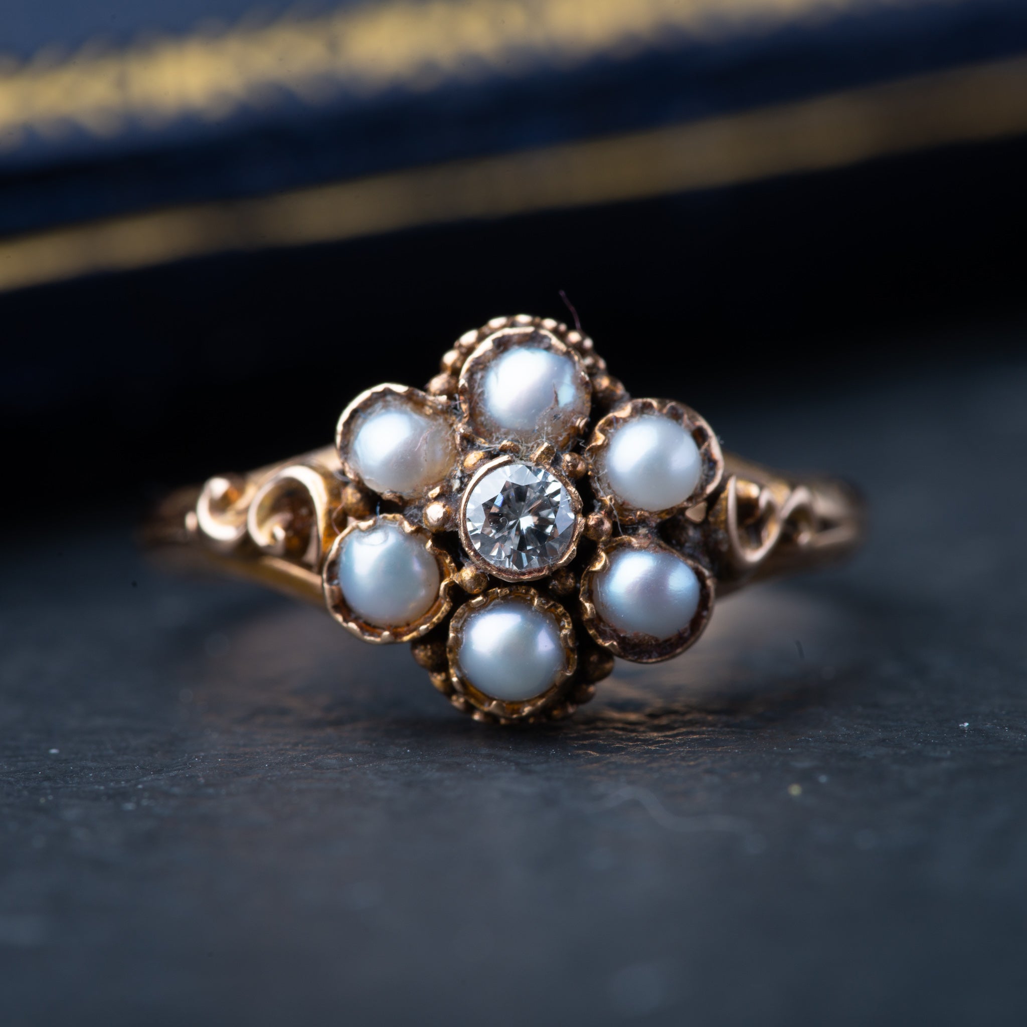 Victorian English Pearl Ring - Luxoria Vita