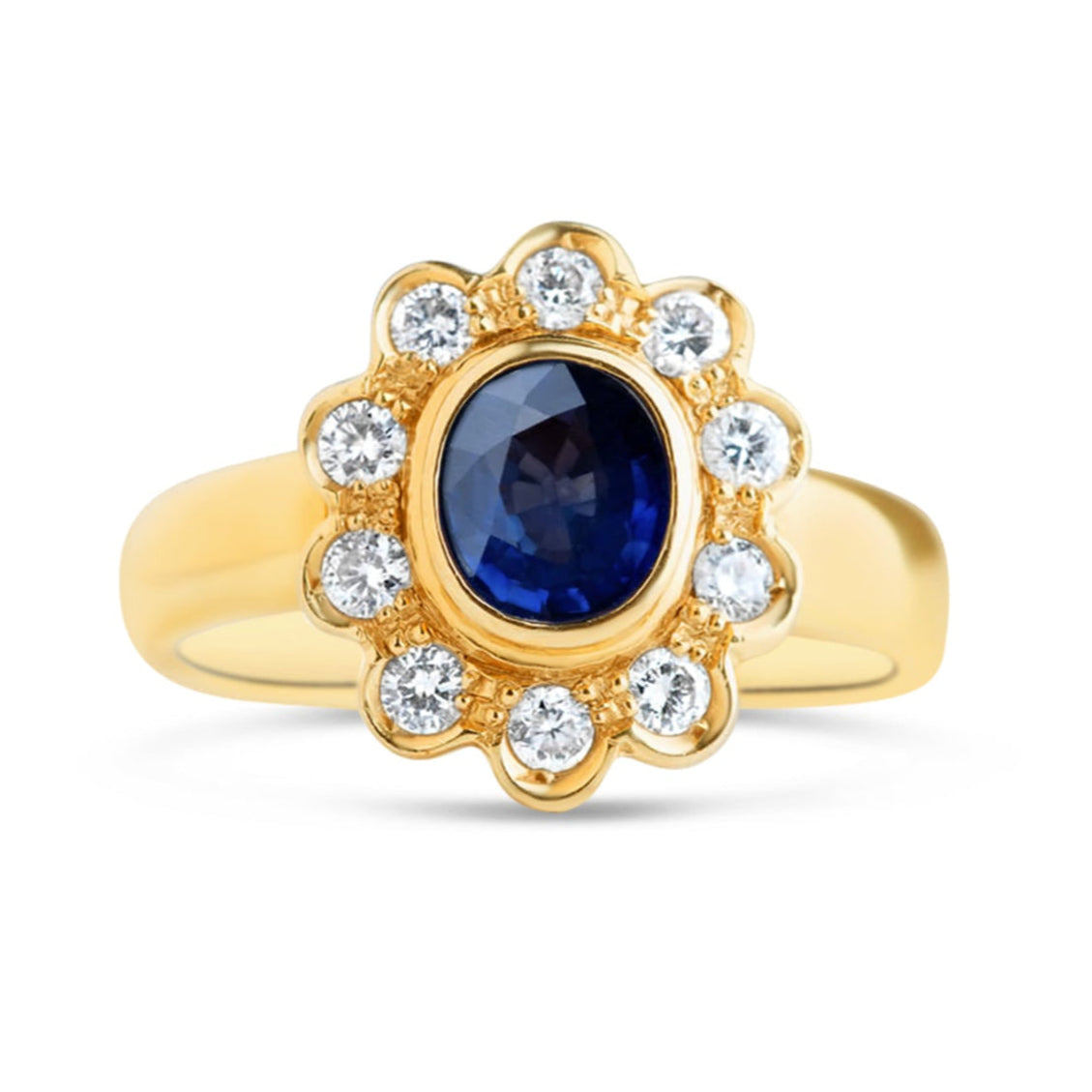 Vintage Sapphire Diamond Ring