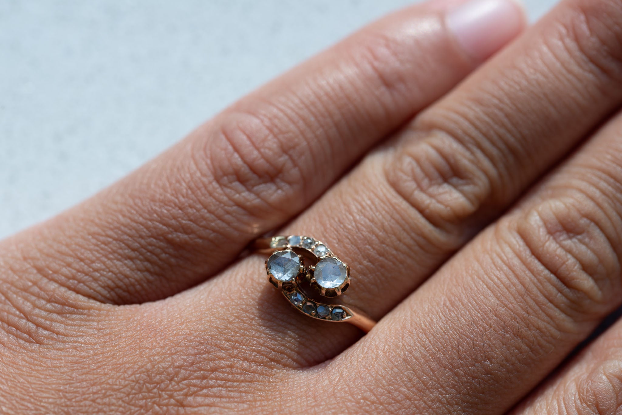 Antique 1900's Toi Moi Rosecut Diamond Ring