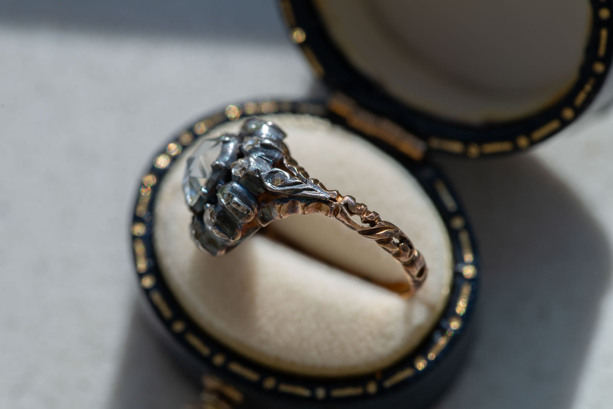 2.00ct Rosecut Diamond Entourage Ring