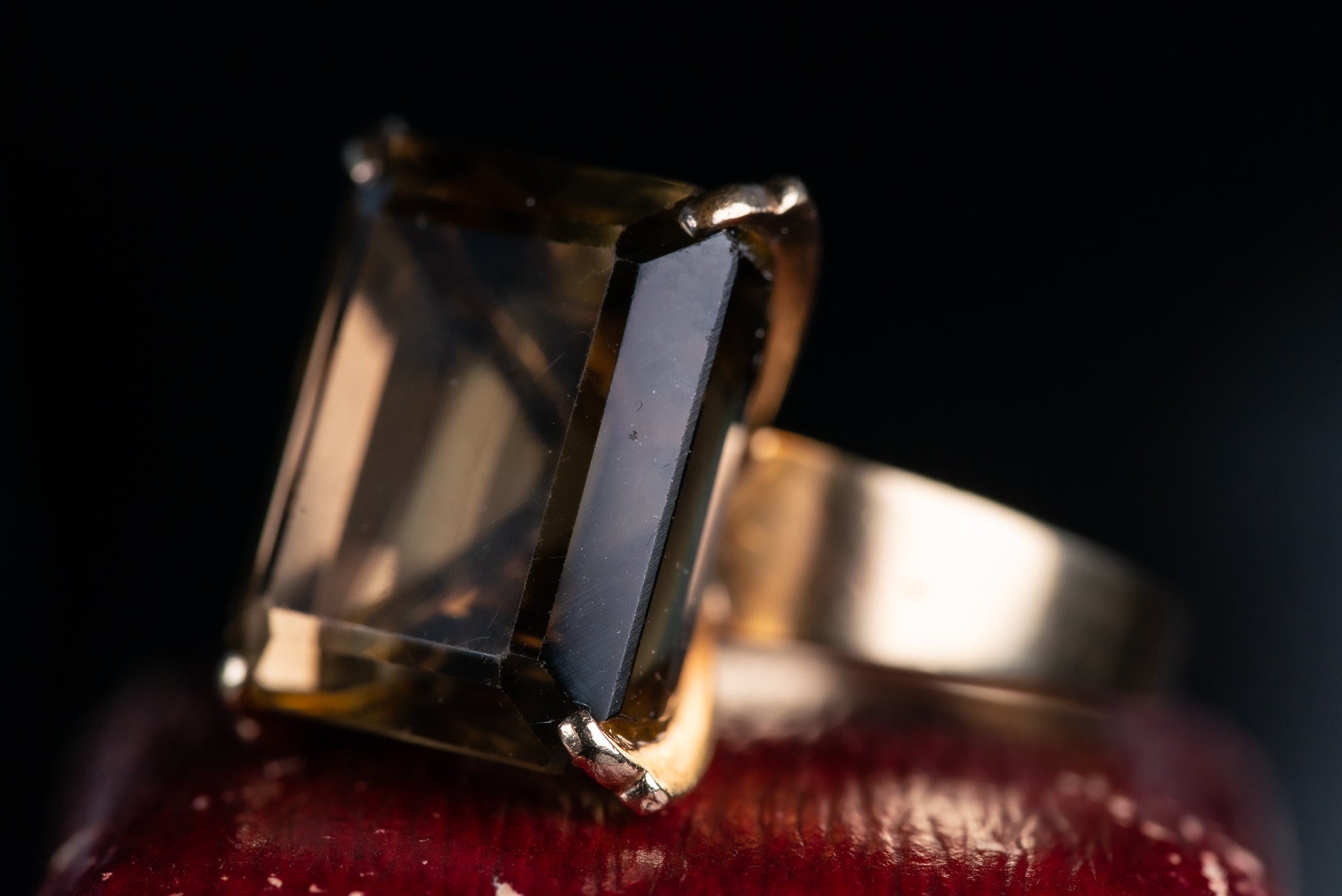 Vintage Smokey Quartz Ring - LUXORIA VITA