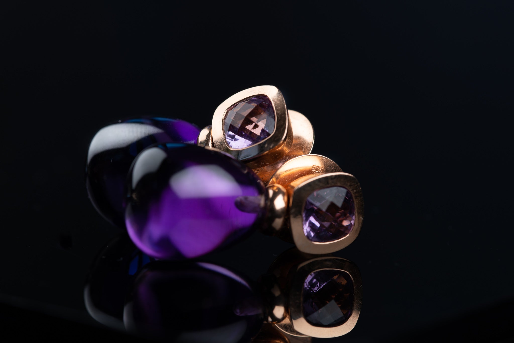 Vintage Amethyst Earrings - LUXORIA VITA