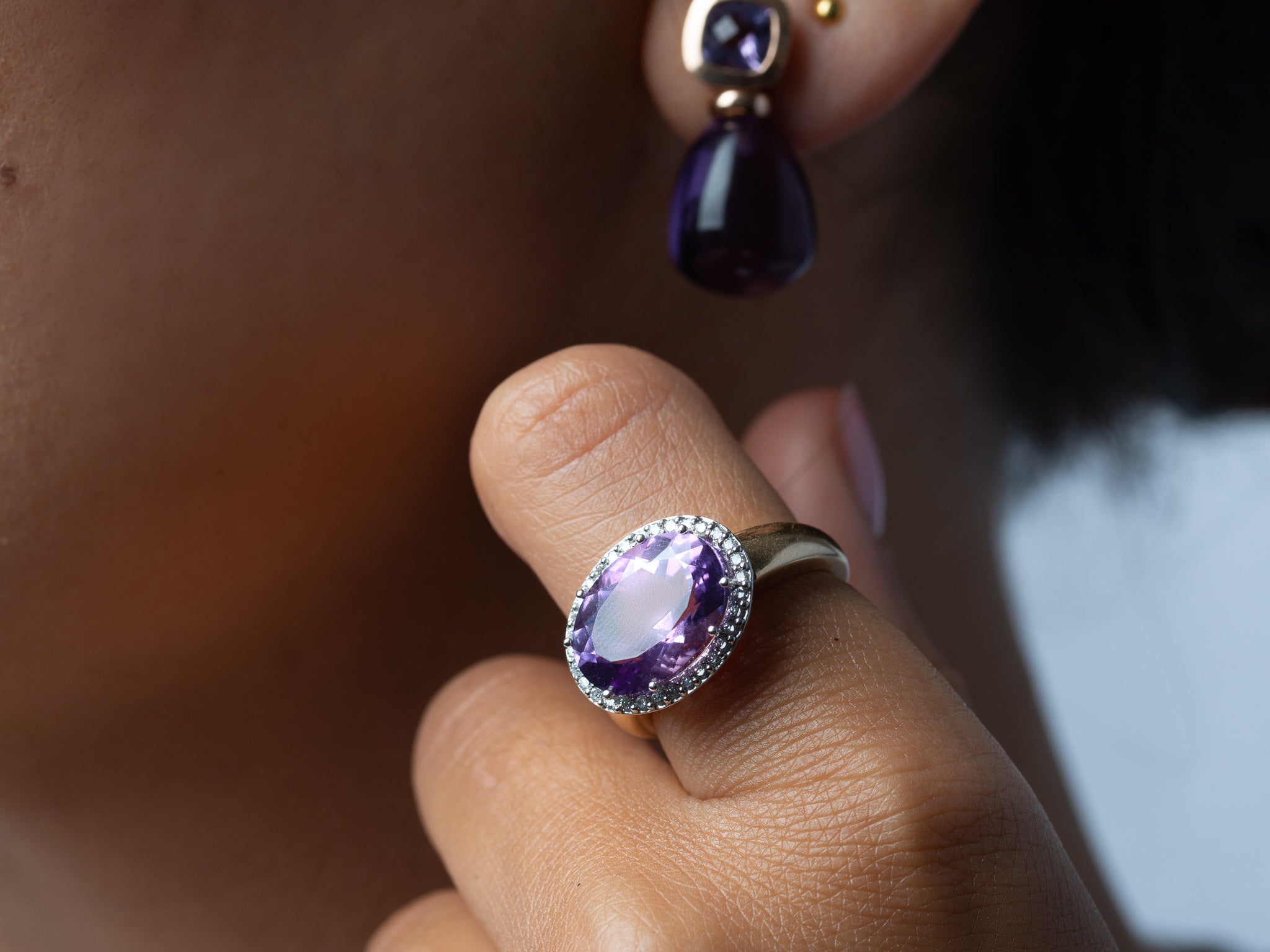 Vintage Amethyst Earrings - LUXORIA VITA