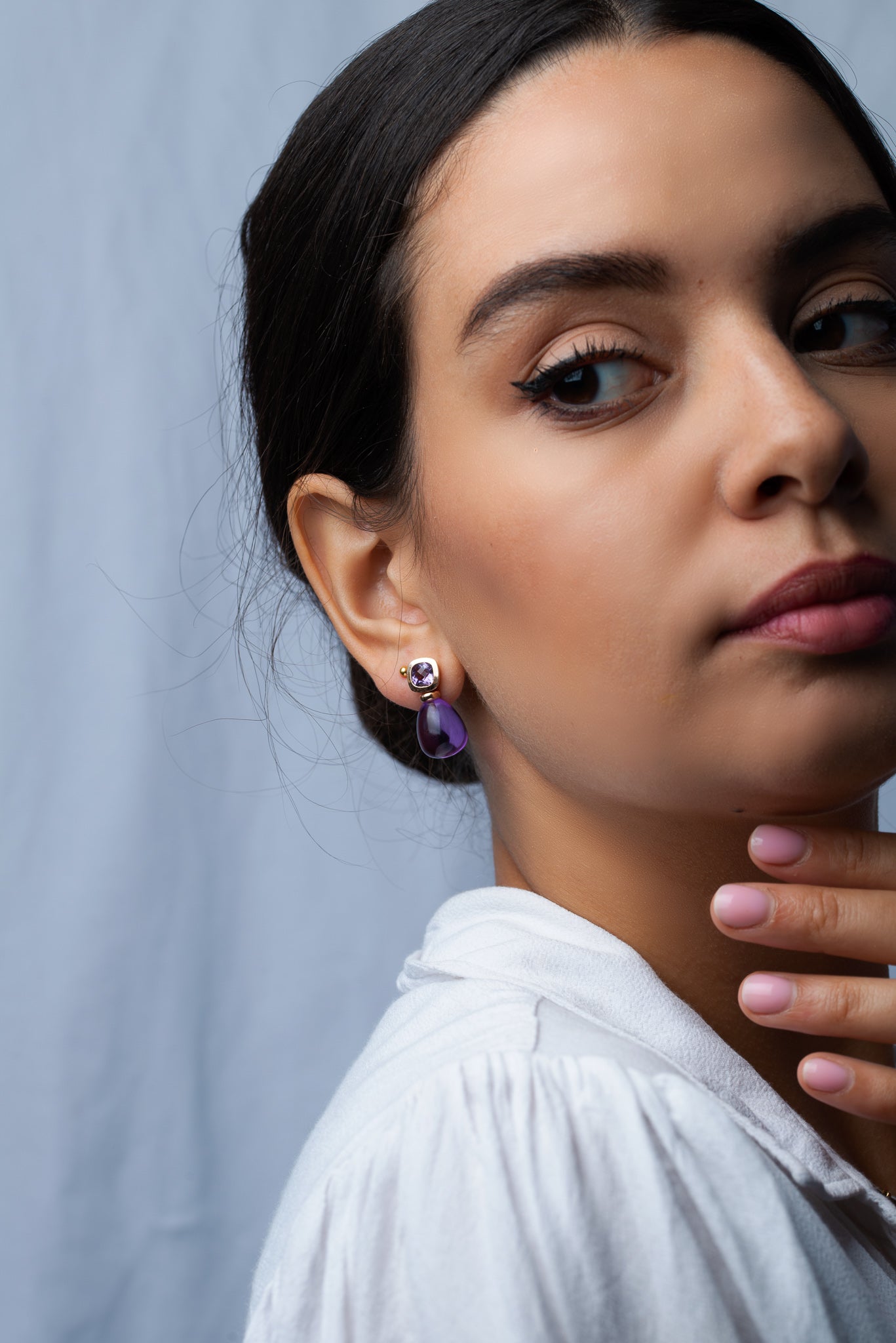 Vintage Amethyst Earrings - LUXORIA VITA