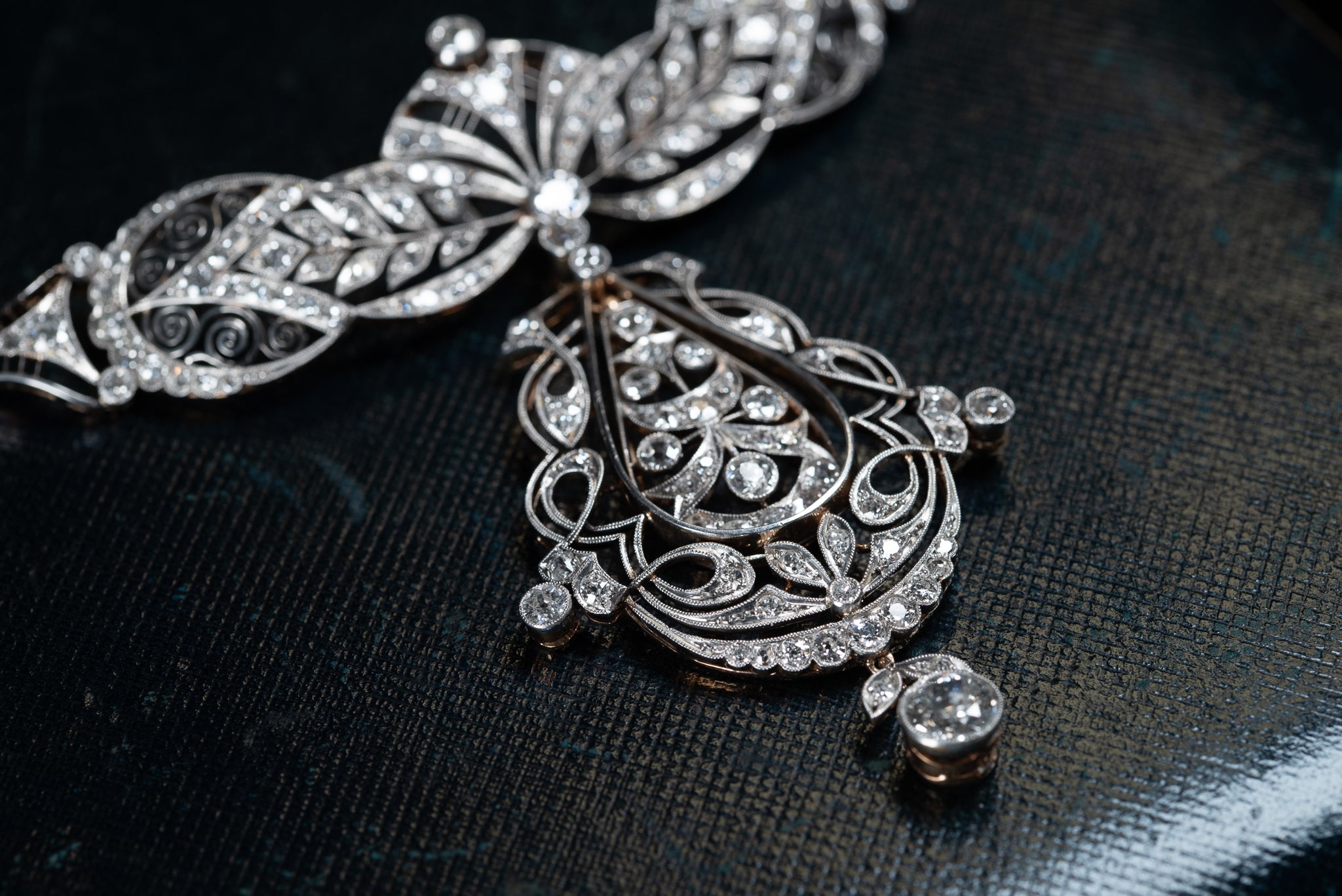 Day & Night Art Deco 9.00ct Diamond Necklace - LUXORIA VITA