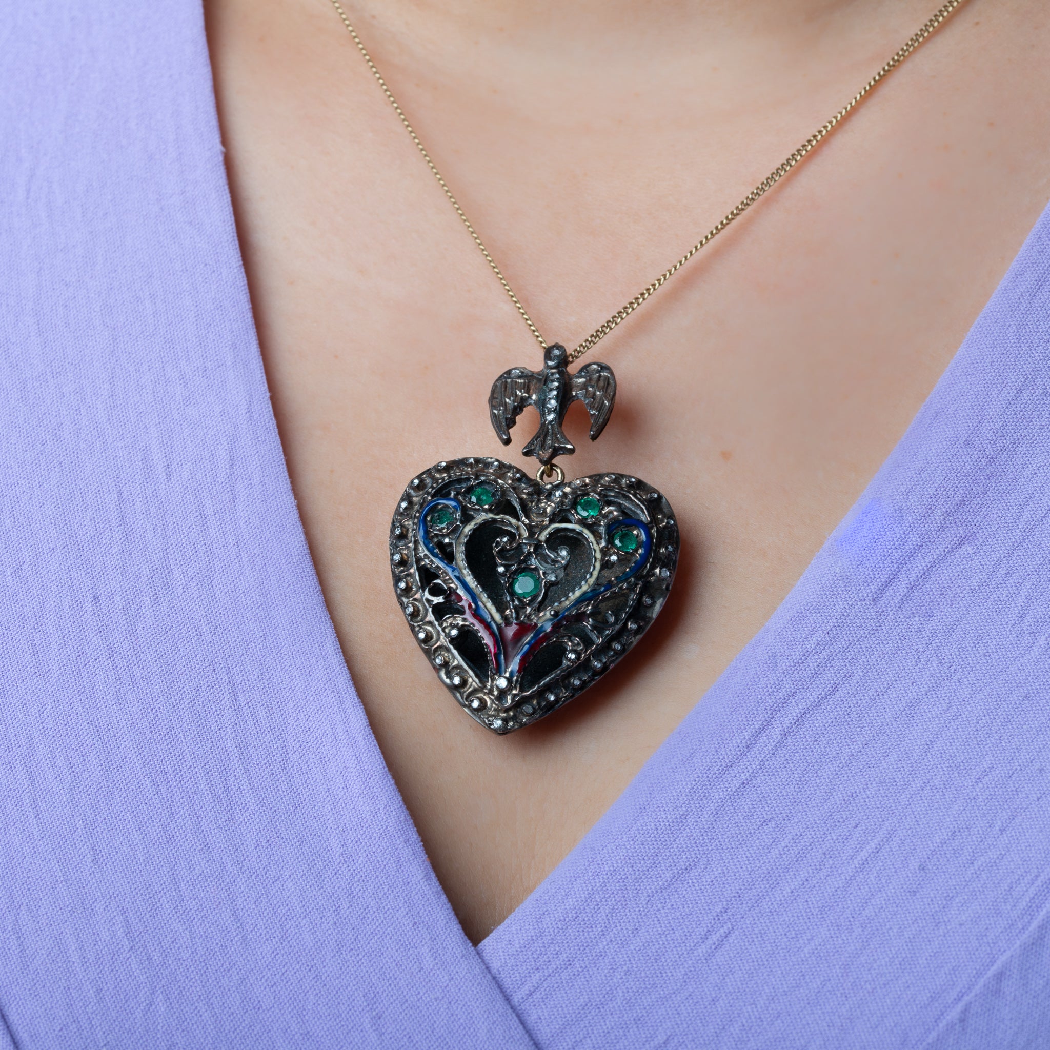 Antique French Saint Esprit Pendant - LUXORIA VITA