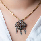Early Victorian Diamond Ruby Brooch Pendant - LUXORIA VITA