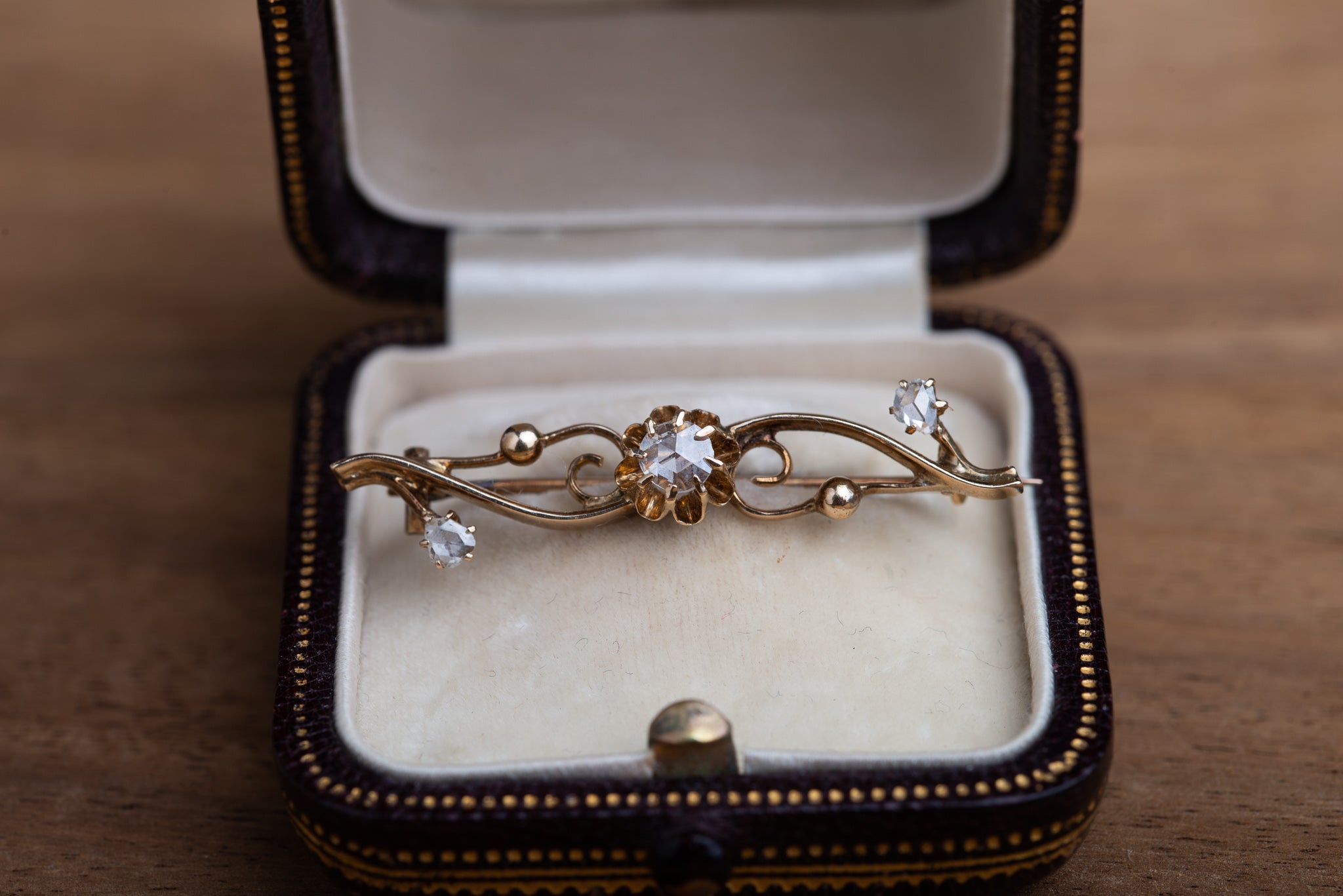 Edwardian Rosecut Diamond Brooch - LUXORIA VITA