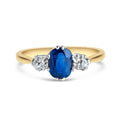 Vintage Cornflower Blue Sapphire Diamond Ring - LUXORIA VITA