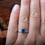 1.00ct Sapphire Diamond Ring - LUXORIA VITA