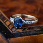 1.00ct Sapphire Diamond Ring - LUXORIA VITA