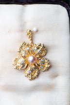 Vintage Statement Flower Pendant - LUXORIA VITA