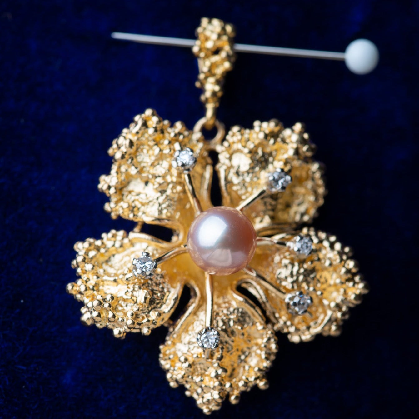 Vintage Statement Flower Pendant