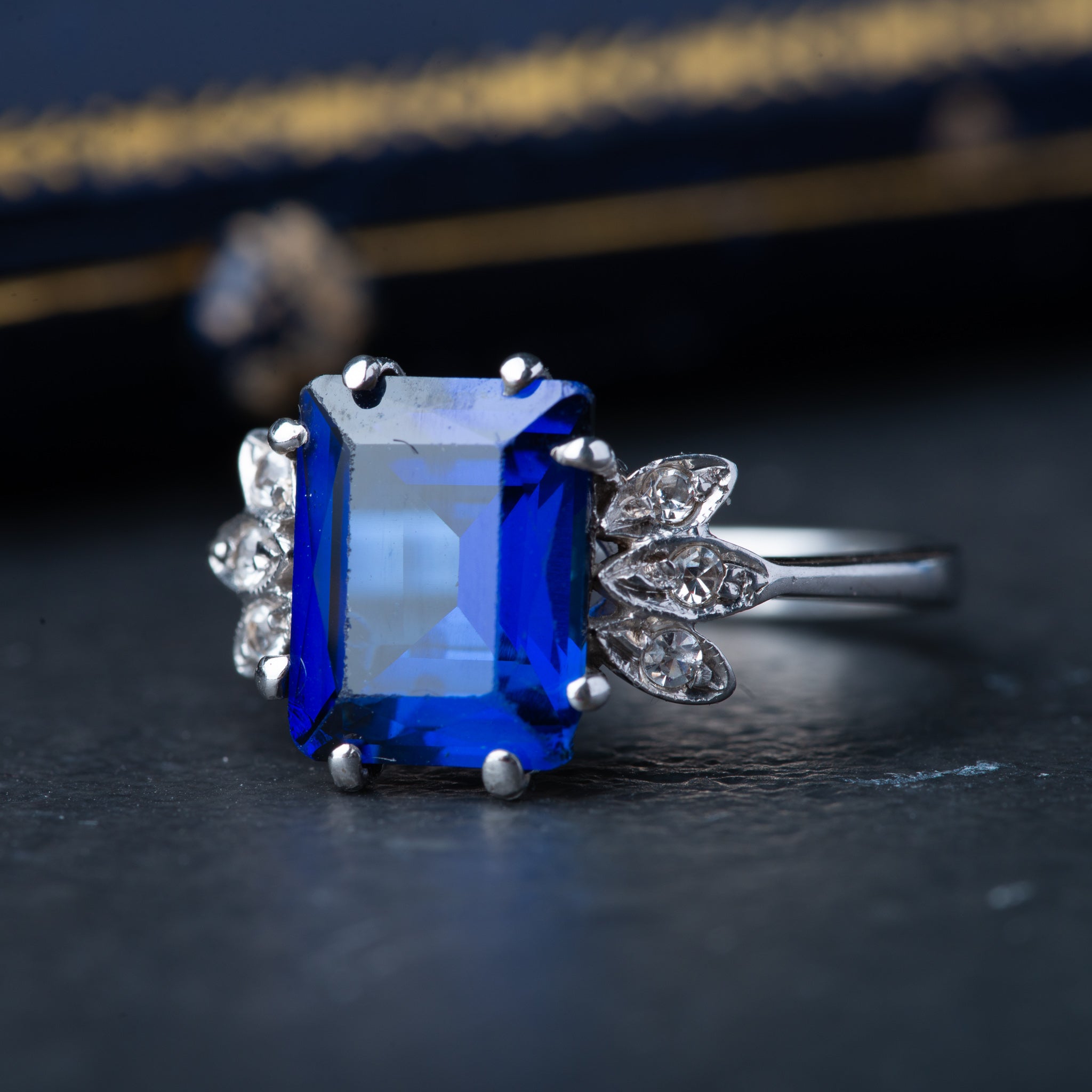 Vintage Sapphire Diamond Ring