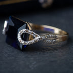 Vintage Color Changing Sapphire Diamond Ring - LUXORIA VITA
