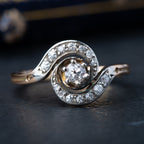 Art Deco Diamond Tourbilon Ring - LUXORIA VITA