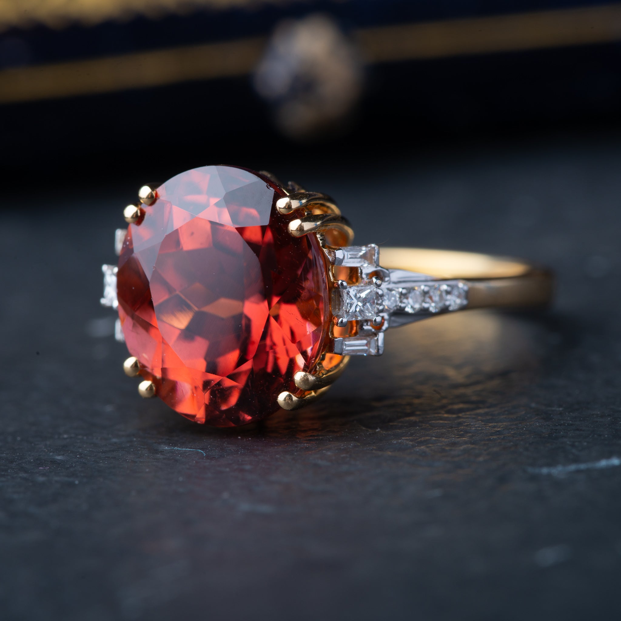 Modern Rubellite Tourmaline Ring - Luxoria Vita