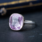 Art Deco Pink Sapphire Ring - LUXORIA VITA