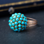 Vintage Turquoise Bombe Ring - LUXORIA VITA