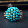 Vintage Turquoise Bombe Ring - LUXORIA VITA