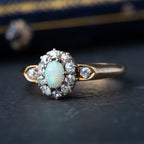 Art Deco Opal Diamond Ring - LUXORIA VITA