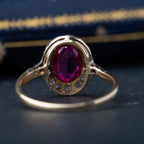 Art Deco Ruby Verneuil Diamond Ring - LUXORIA VITA