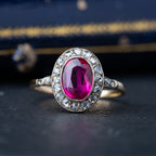 Art Deco Ruby Verneuil Diamond Ring - LUXORIA VITA