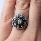 Dutch rosecut diamond ring + brooch set - LUXORIA VITA