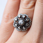 Dutch rosecut diamond ring + brooch set - LUXORIA VITA