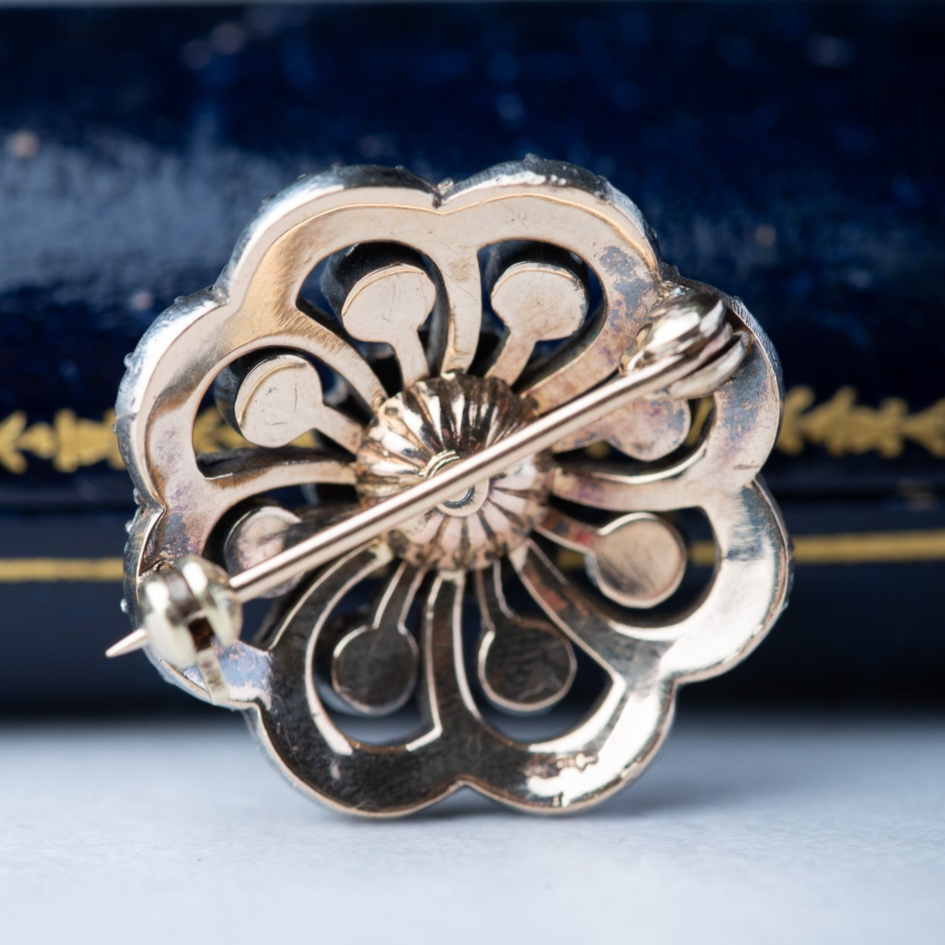Dutch rosecut diamond ring + brooch set - LUXORIA VITA