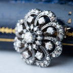 Dutch rosecut diamond ring + brooch set - LUXORIA VITA