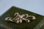 Victorian OMC Diamond Pearl Brooch - LUXORIA VITA
