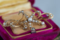 Victorian OMC Diamond Pearl Brooch - LUXORIA VITA