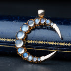 Vintage Moonstone Crescent Pendant - LUXORIA VITA