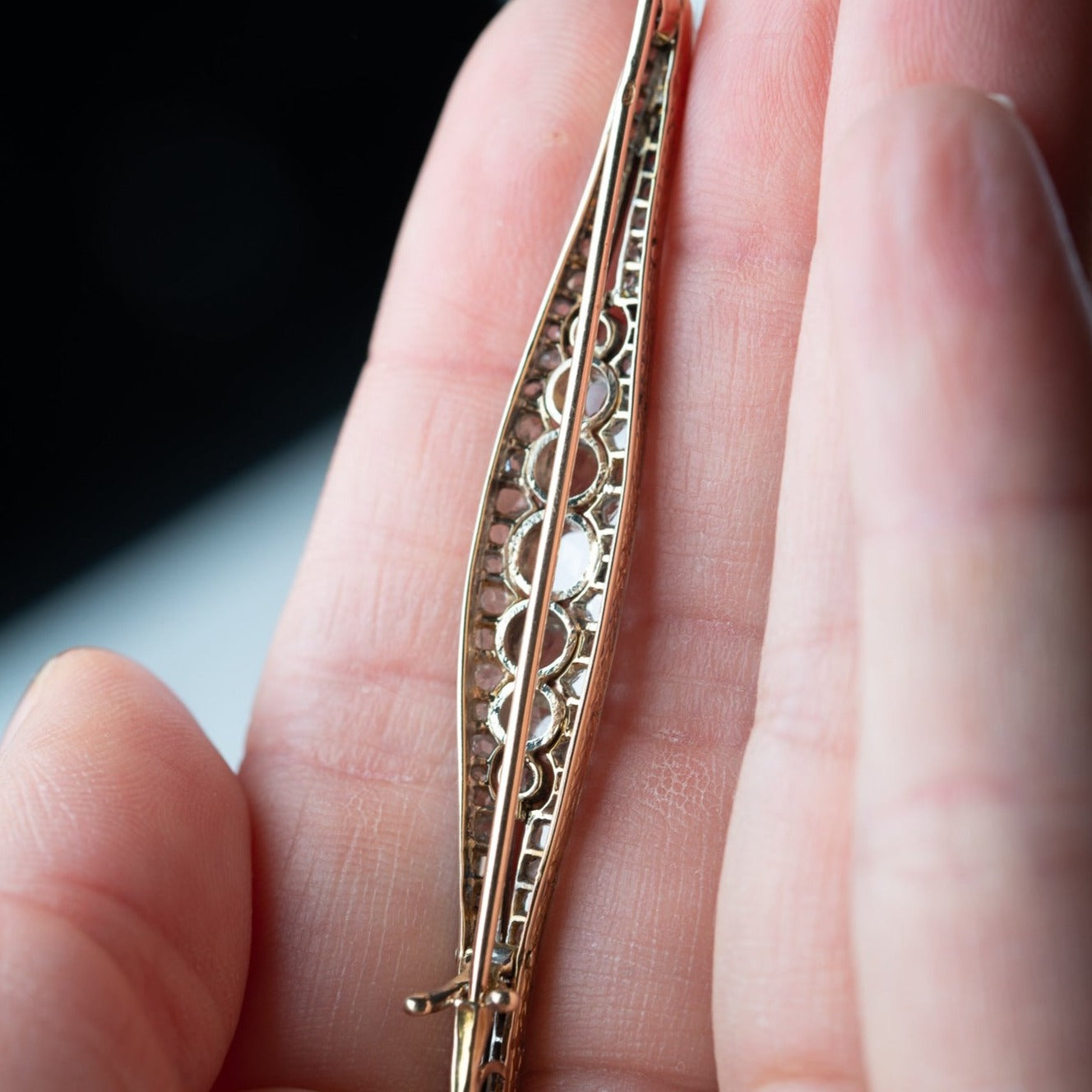 Art Deco Rosecut Diamond Brooch - LUXORIA VITA