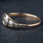 RARE Georgian 1740's Rosecut Diamond Trilogy Ring - LUXORIA VITA