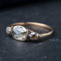 RARE Georgian 1740's Rosecut Diamond Trilogy Ring - LUXORIA VITA