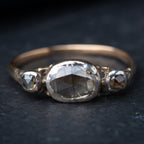 RARE Georgian 1740's Rosecut Diamond Trilogy Ring - LUXORIA VITA
