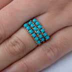 Vintage Turquoise Harem Ring - LUXORIA VITA