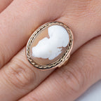 Antique 14K Gold 3D Cameo Ring - LUXORIA VITA