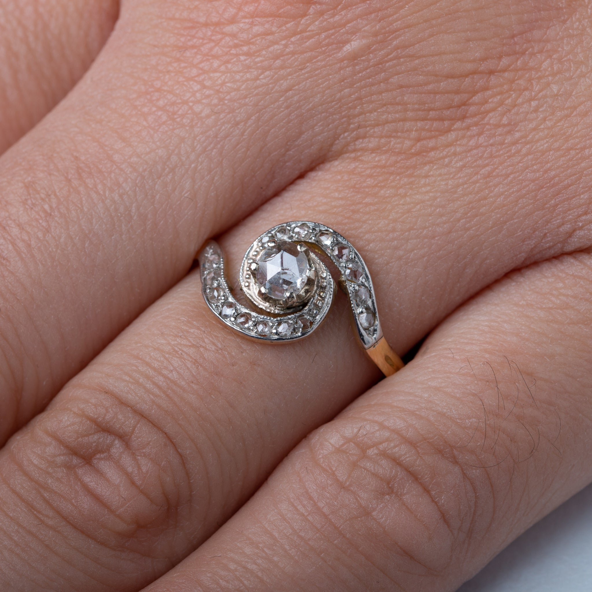 Art Deco Diamond Tourbilon Ring - LUXORIA VITA