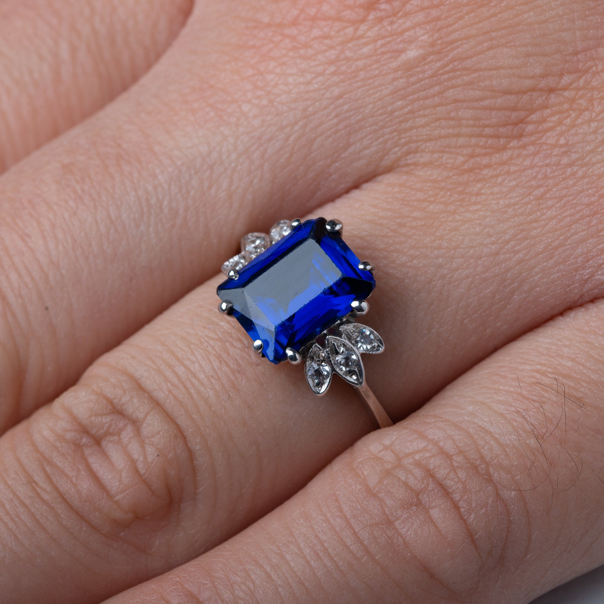 Vintage Sapphire Diamond Ring