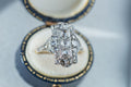 1920's Dutch Antique Rosecut Diamond Plaque Ring - LUXORIA VITA