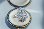 1920's Dutch Antique Rosecut Diamond Plaque Ring - LUXORIA VITA