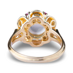Vintage Moonstone Ruby Ring - LUXORIA VITA